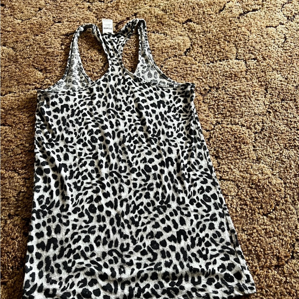 Cheetah print PINK tank top. Size XS.